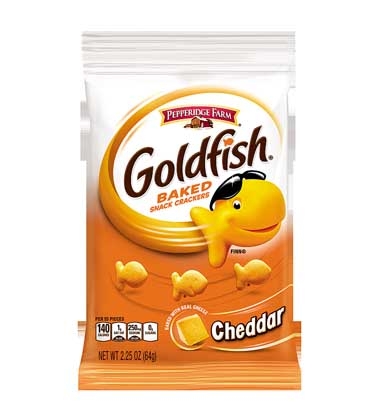 Goldfish Cheddar Crackers, 2.25 ounce -- 72 per case