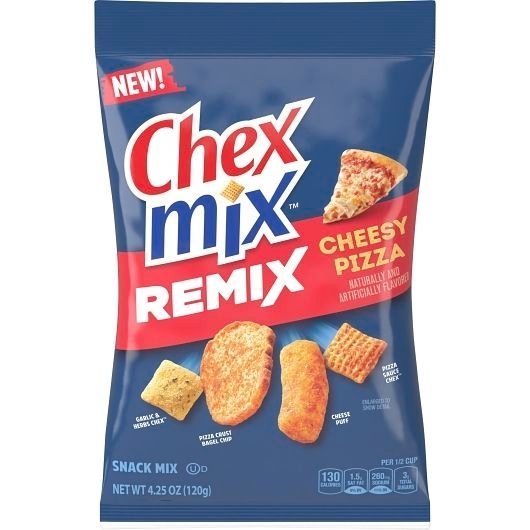 Chex Mix Remix Cheesy Pizza Snack Mix, 4.25 Ounce -- 8 per case