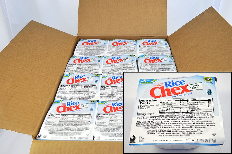 General Mills Rice Chex Cereal, 0.68 Ounce -- 96 per case.