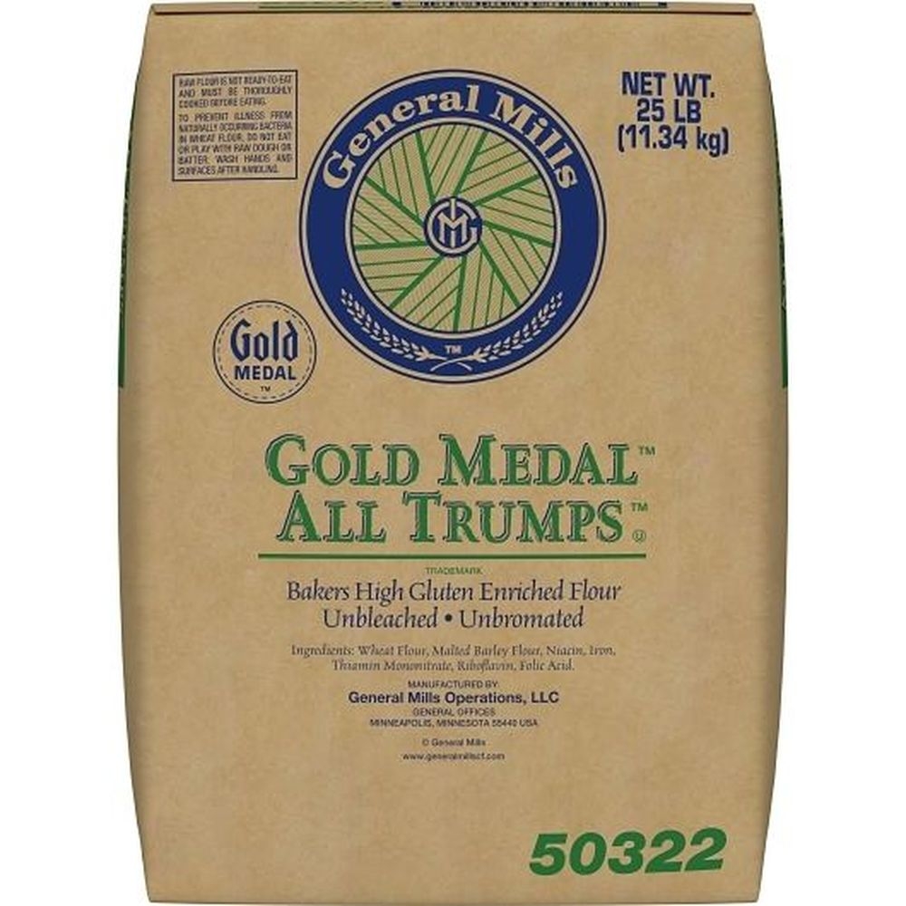 Gold Medal Bakers High Gluten Enriched Unbleached Flour, 25 Pound