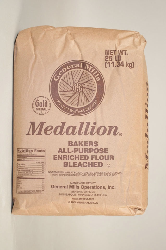 General Mills Hotel and Restaurant All Purpose Flour, 25 Pound Bag -- 2 per case.