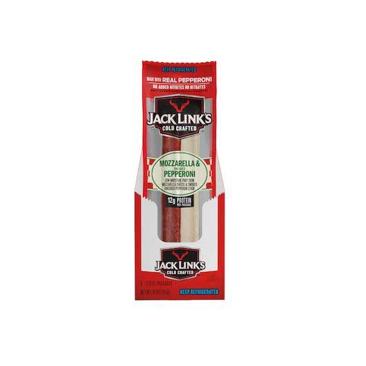 Jack Links Pepperoni Pork and Beef Mozzarella Cheese Stick, 1.75 Ounce -- 16 per case