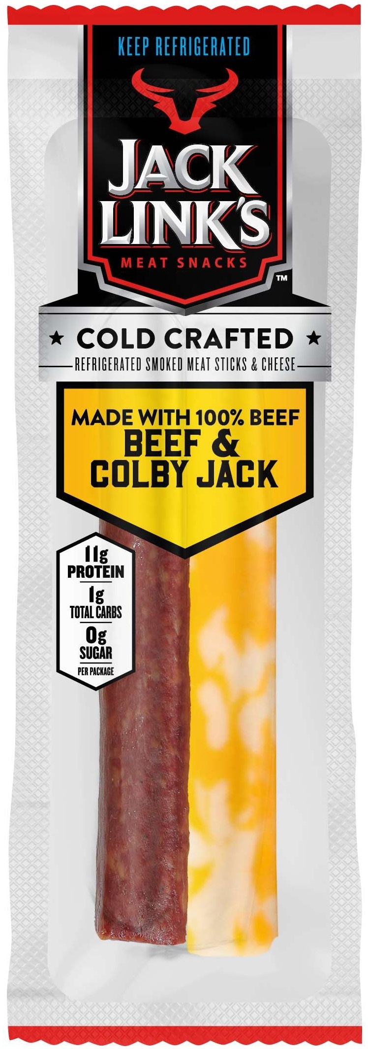 Jack Links Original Beef and Colby Jack Cheese Sticks, 1.5 Ounce -- 16 per case
