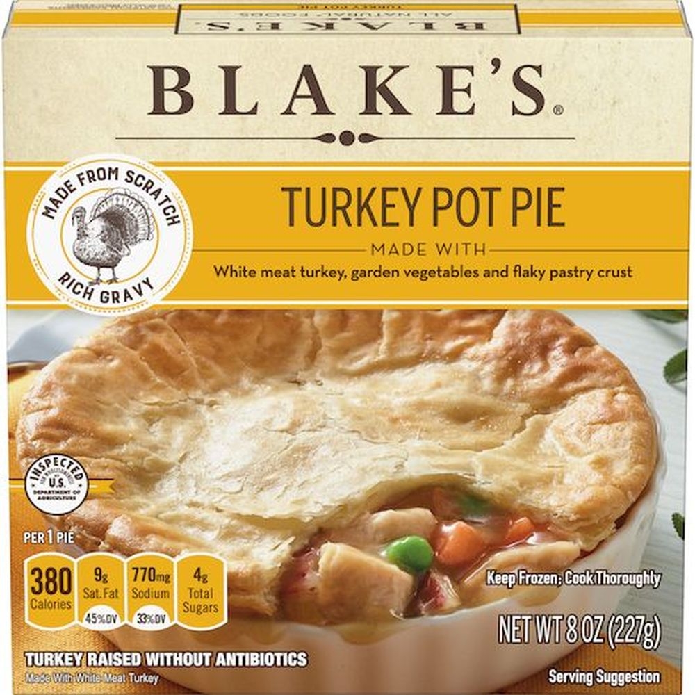 Blakes All Natural Turkey Pot Pie, 8 Ounce -- 9 per case