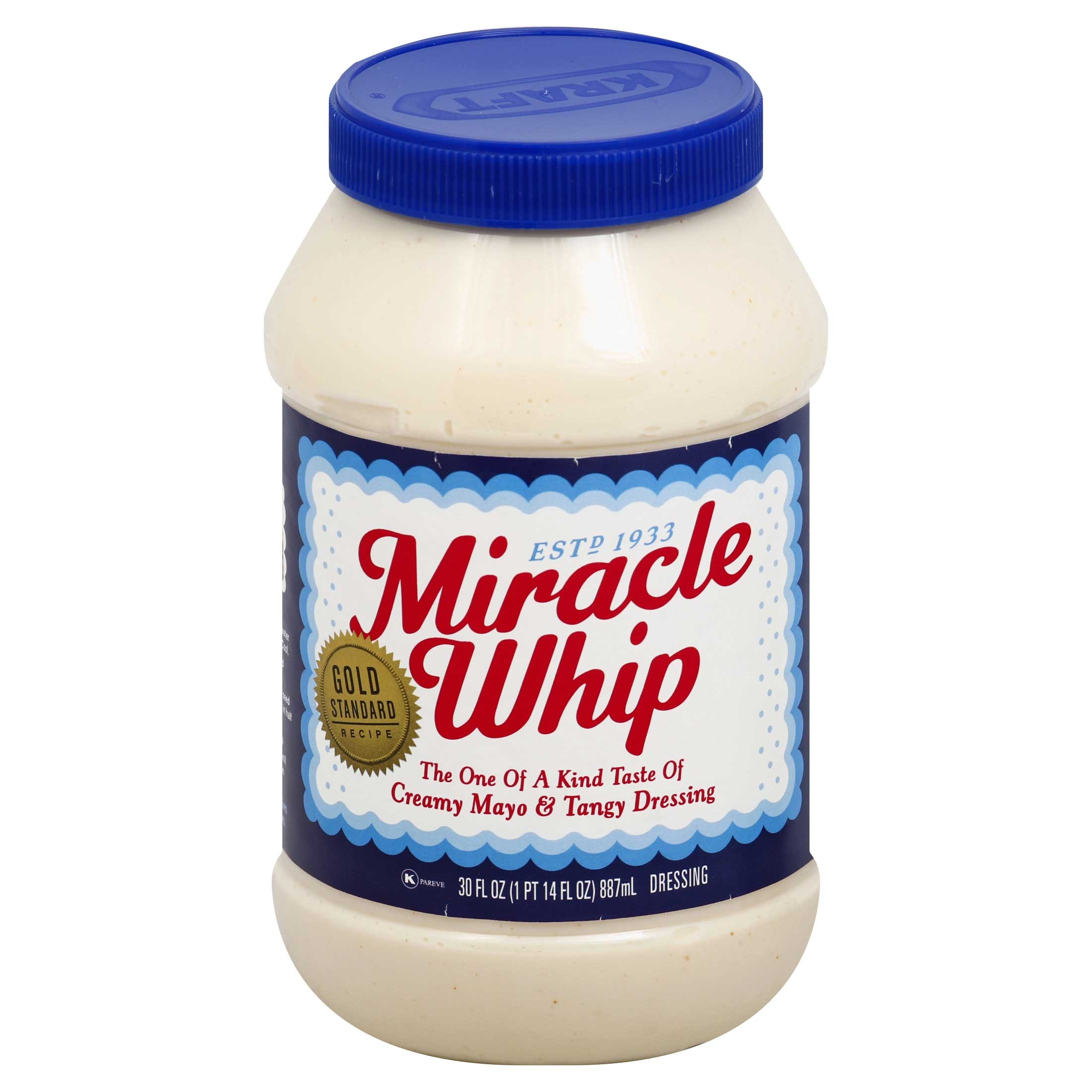 Miracle Whip Original Spoonable Dressing, 30 Ounce -- 12 per case.