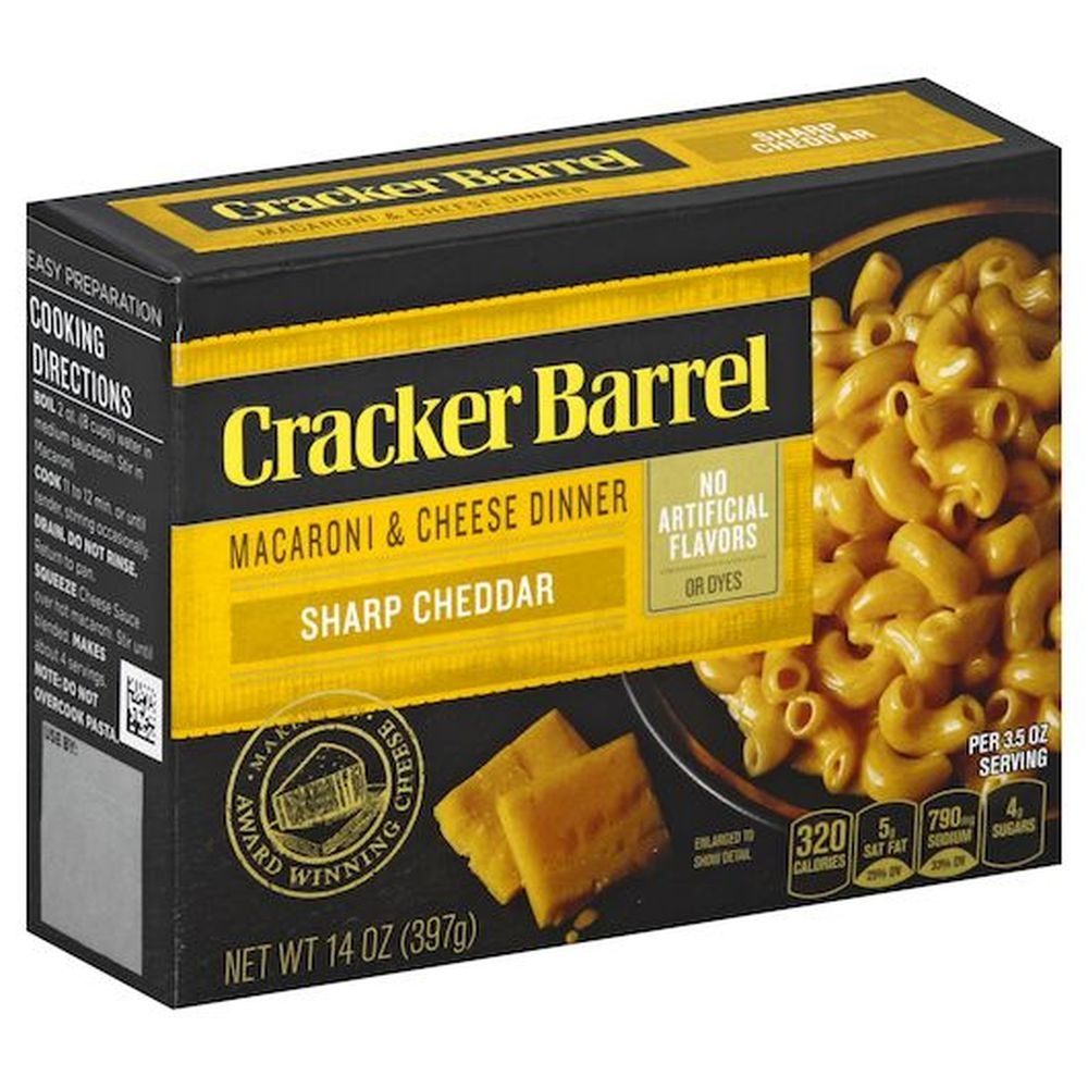 Cracker Barrel Sharp Cheddar Macaroni and Cheese Dinner, 14 Ounce -- 12 per case