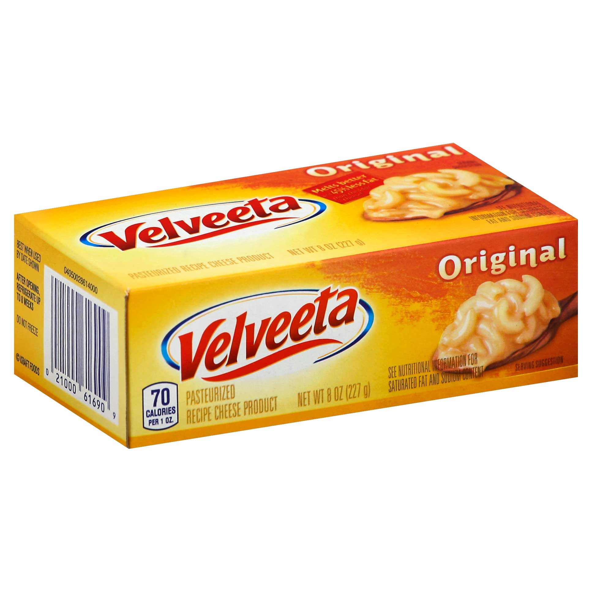 Kraft Velveeta American Cheese Loaf, 8 ounce -- 12 per case