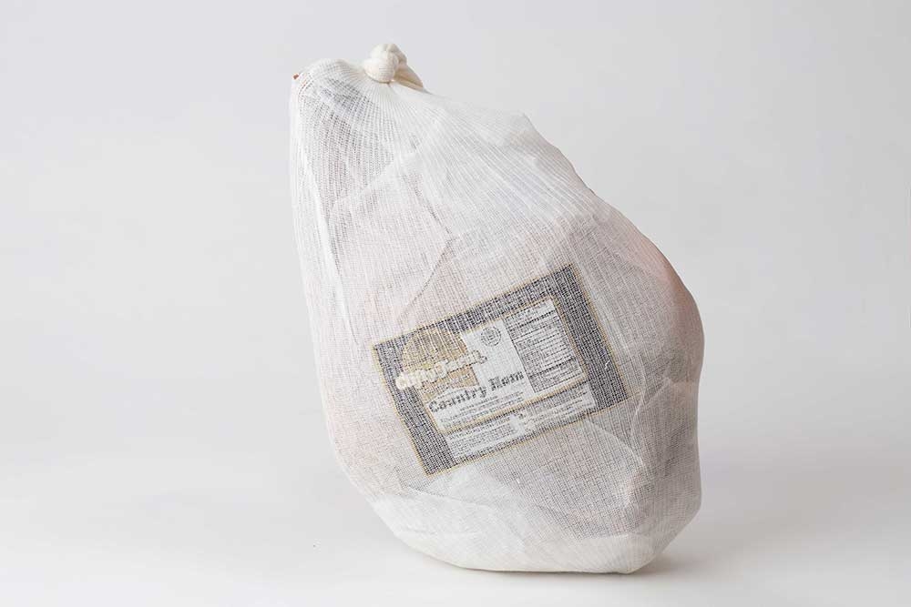 Cliffy Farms Salt Cured and Peppered Whole Country Ham, 17 Pound.