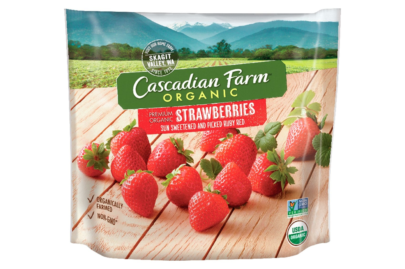 Cascadian Farm Organic Strawberries, 10 Ounce -- 12 per case.
