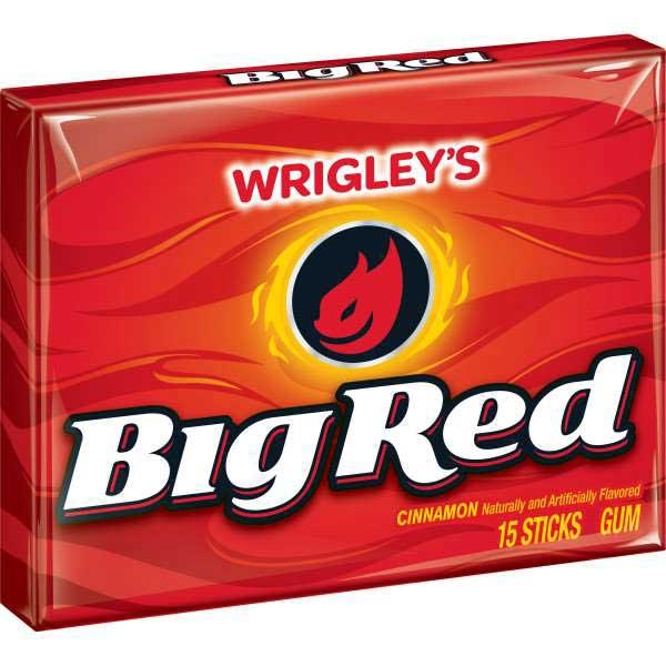Wrigley Single Serve Big Red Gum, 15 Piece -- 120 per case.