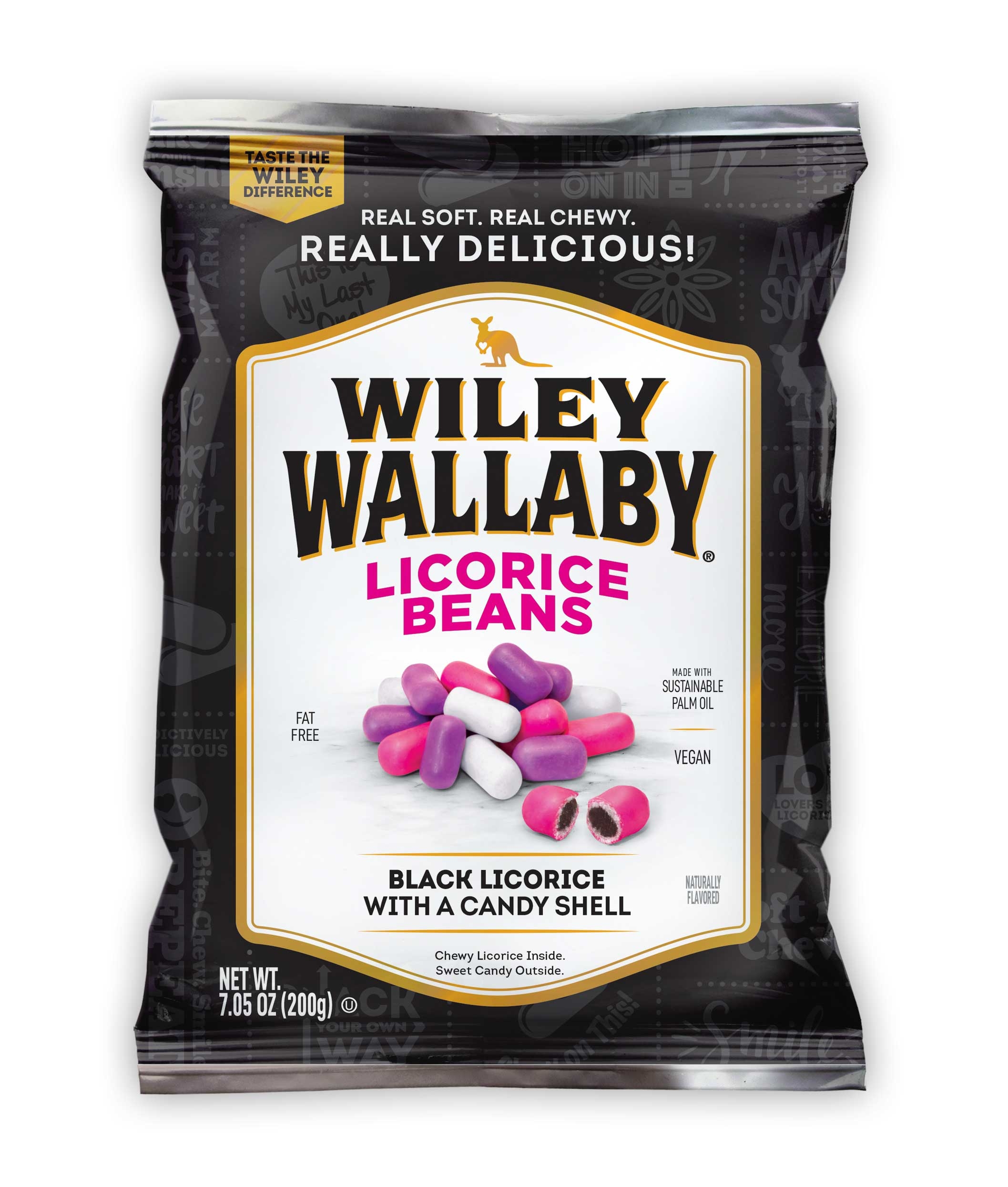 Wiley Wallaby Outback Beans Liquorice, 7.05 Ounce -- 12 per case.