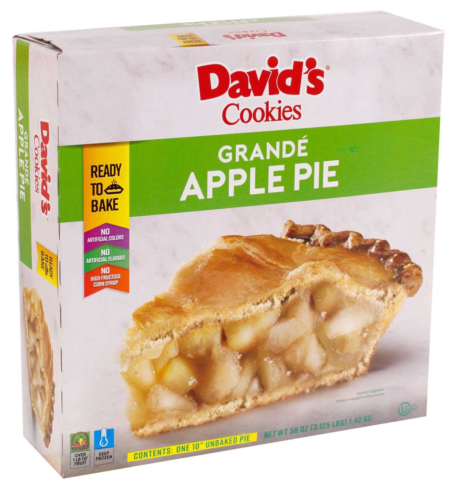 Foxtail David Cookies Unbaked Grande Apple Pie, 50 Ounce -- 6 per case