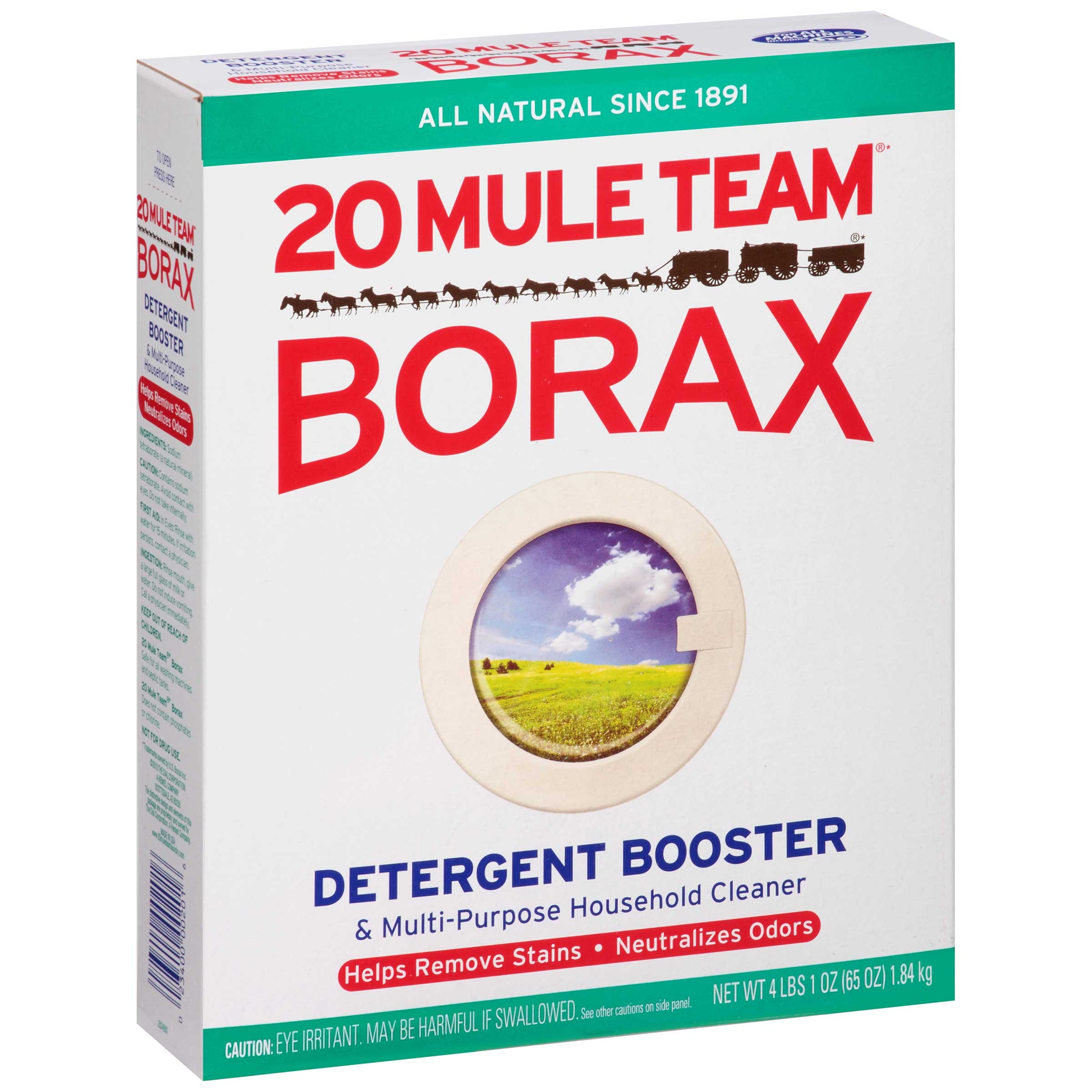 20 Mule Team Borax Detergent Booster, 65 Ounce -- 6 per case.