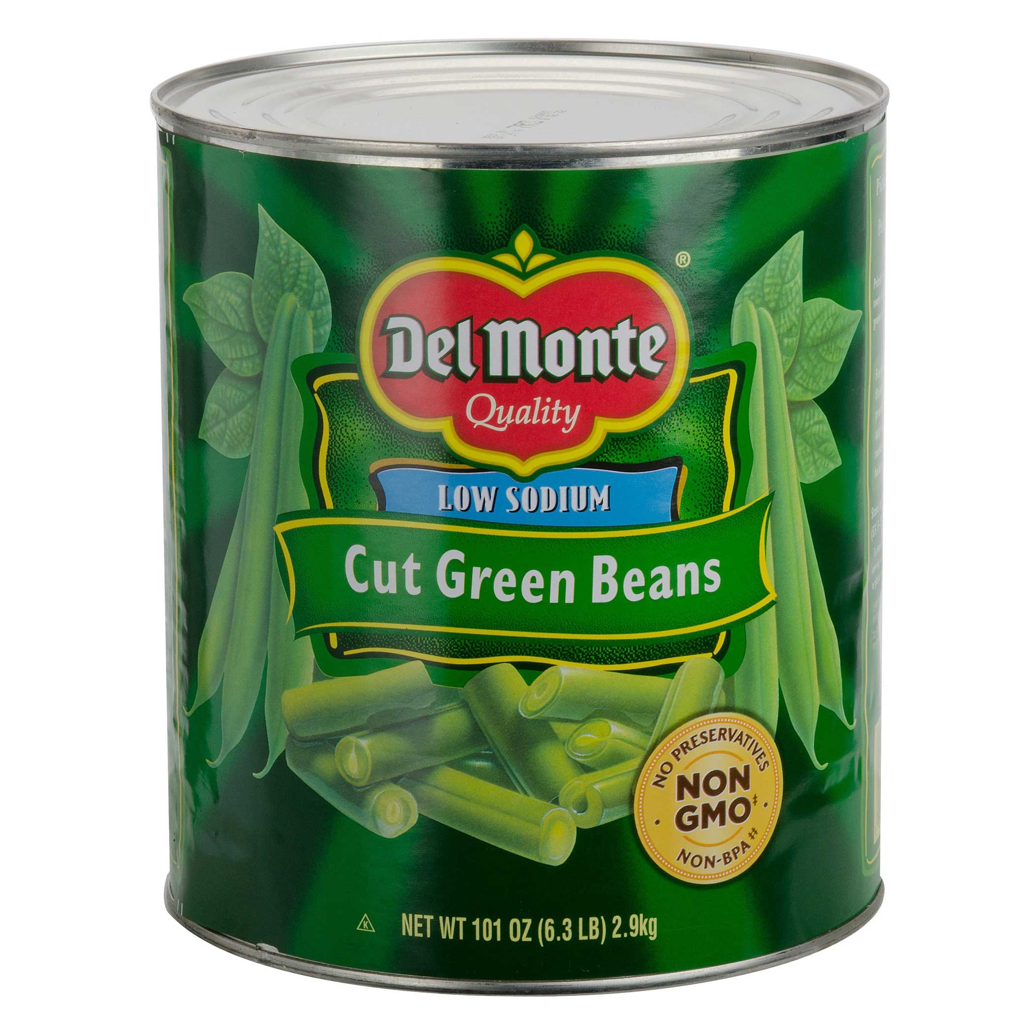 Del Monte Blue Lake Cut Green Bean, 101 Ounce Can -- 6 per case.