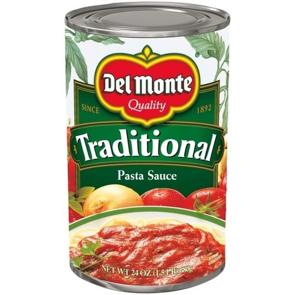Del Monte Traditional Pasta Sauce, 24 Ounce Can -- 12 per case