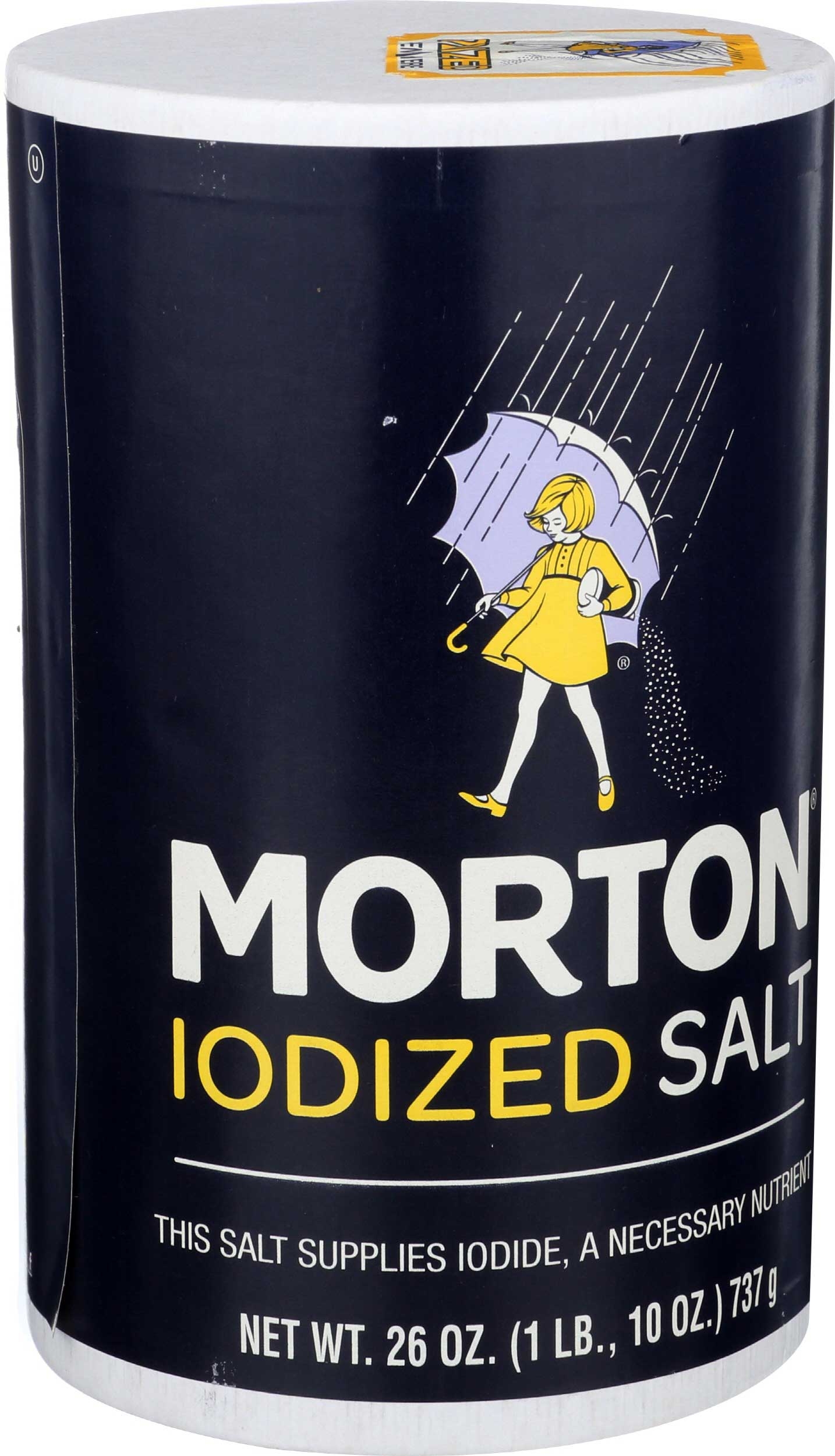 Morton Iodized Salt, 26 Ounce -- 24 per case