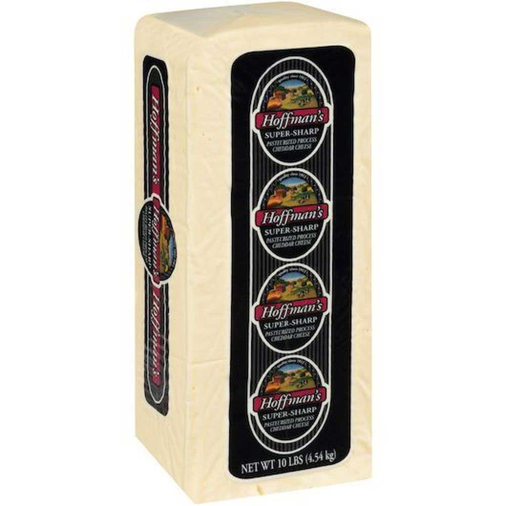 Hoffman White Sharp Cheddar Cheese, 10 Pound