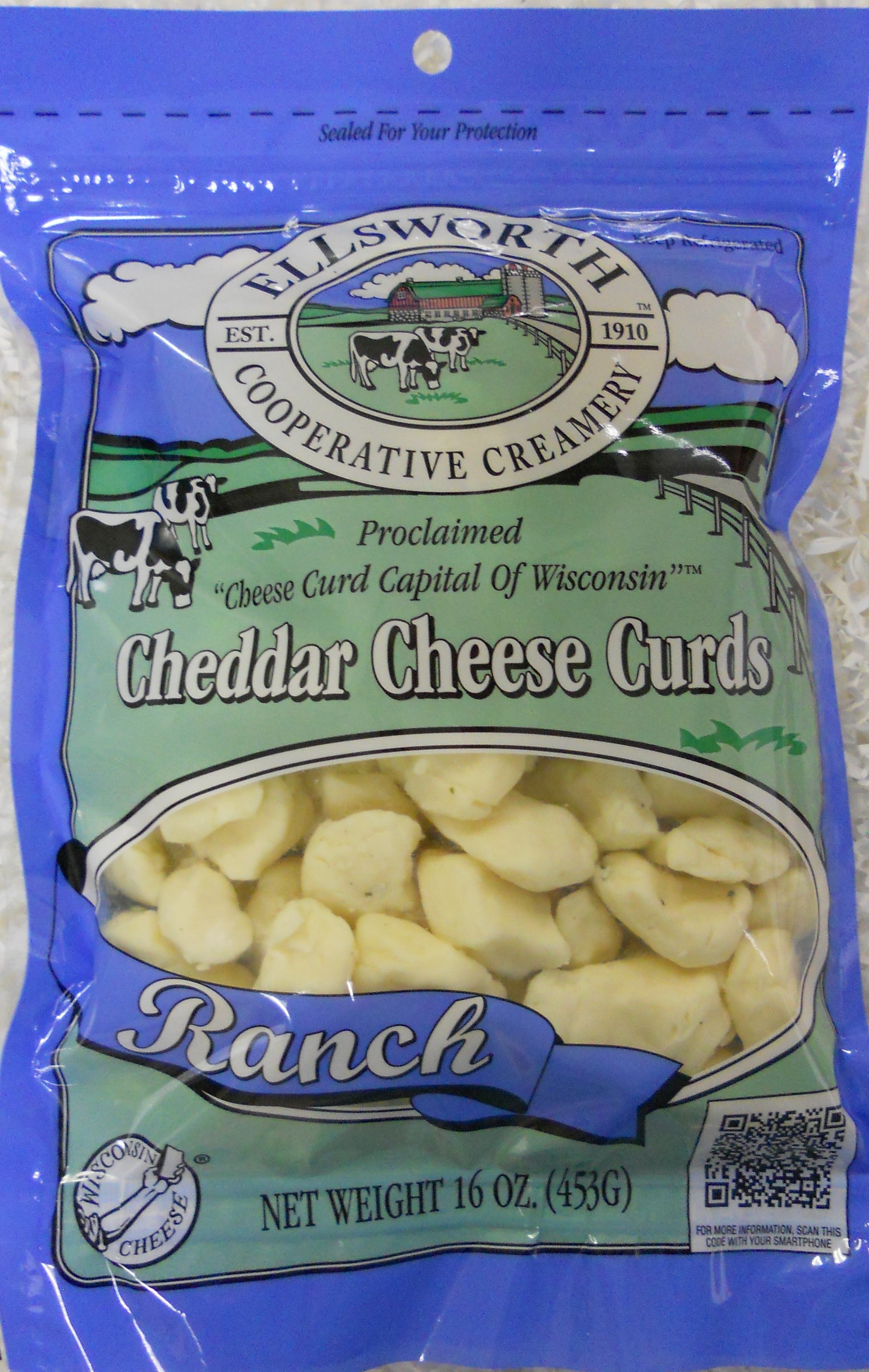 Ellsworth Farmer Certified Ranch Seasoning White Cheddar Cheese Curd, 16 Ounce -- 8 per case