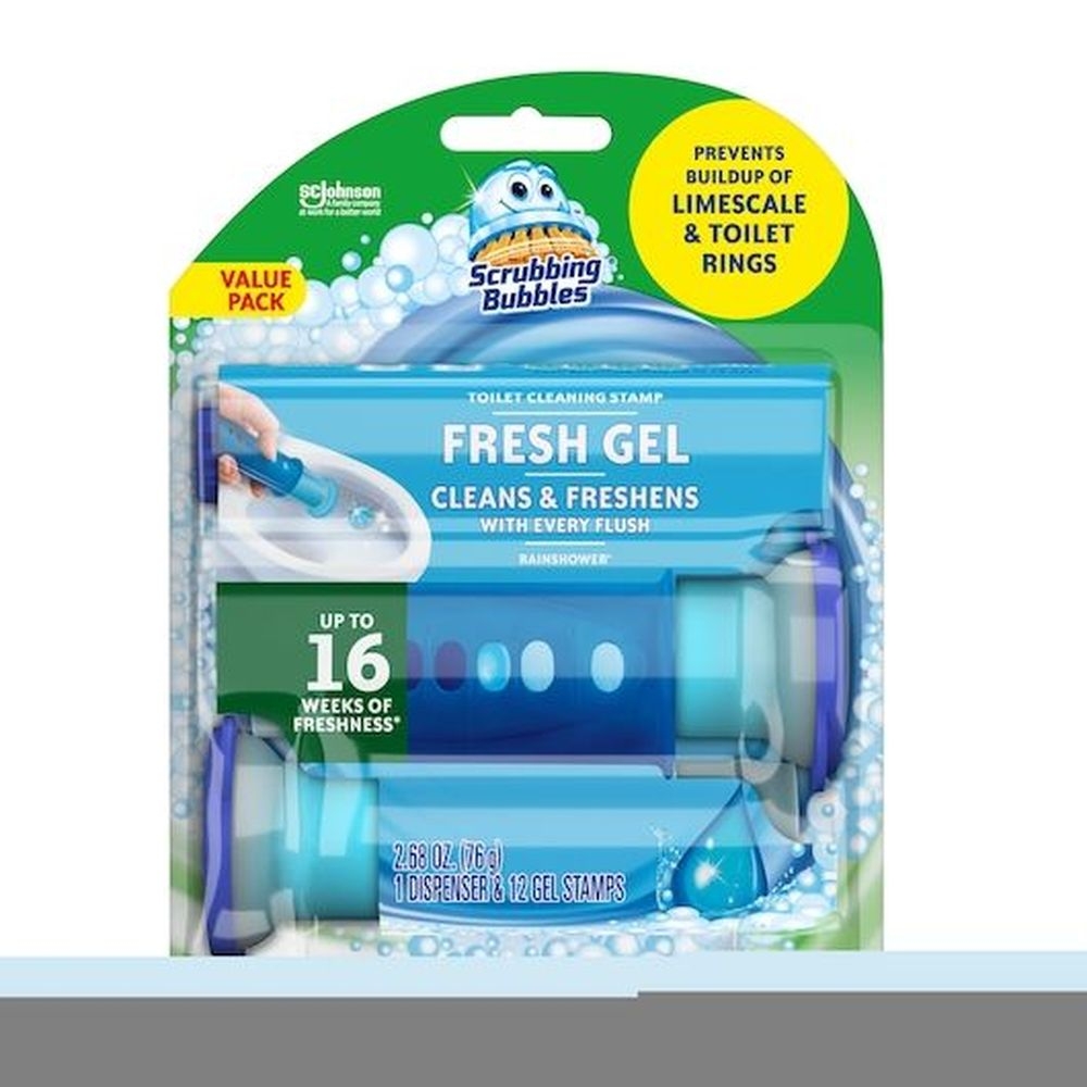 Scrubbing Bubbles Fresh Gel Toilet Cleaning Stamp - Blister Pack Starter, 2.68 Ounce -- 6 per case