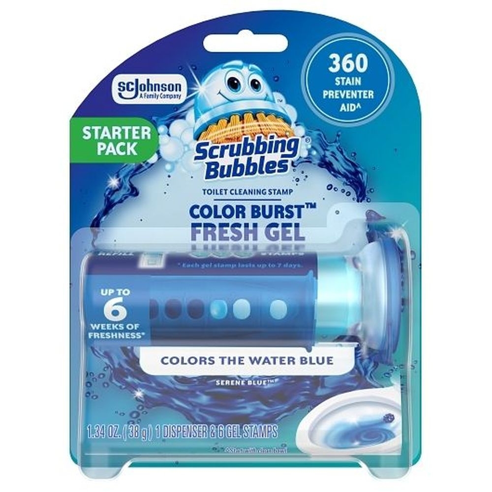 Scrubbing Bubbles Toilet Bluing Cleaning Gel, 1.34 Ounce -- 6 per case