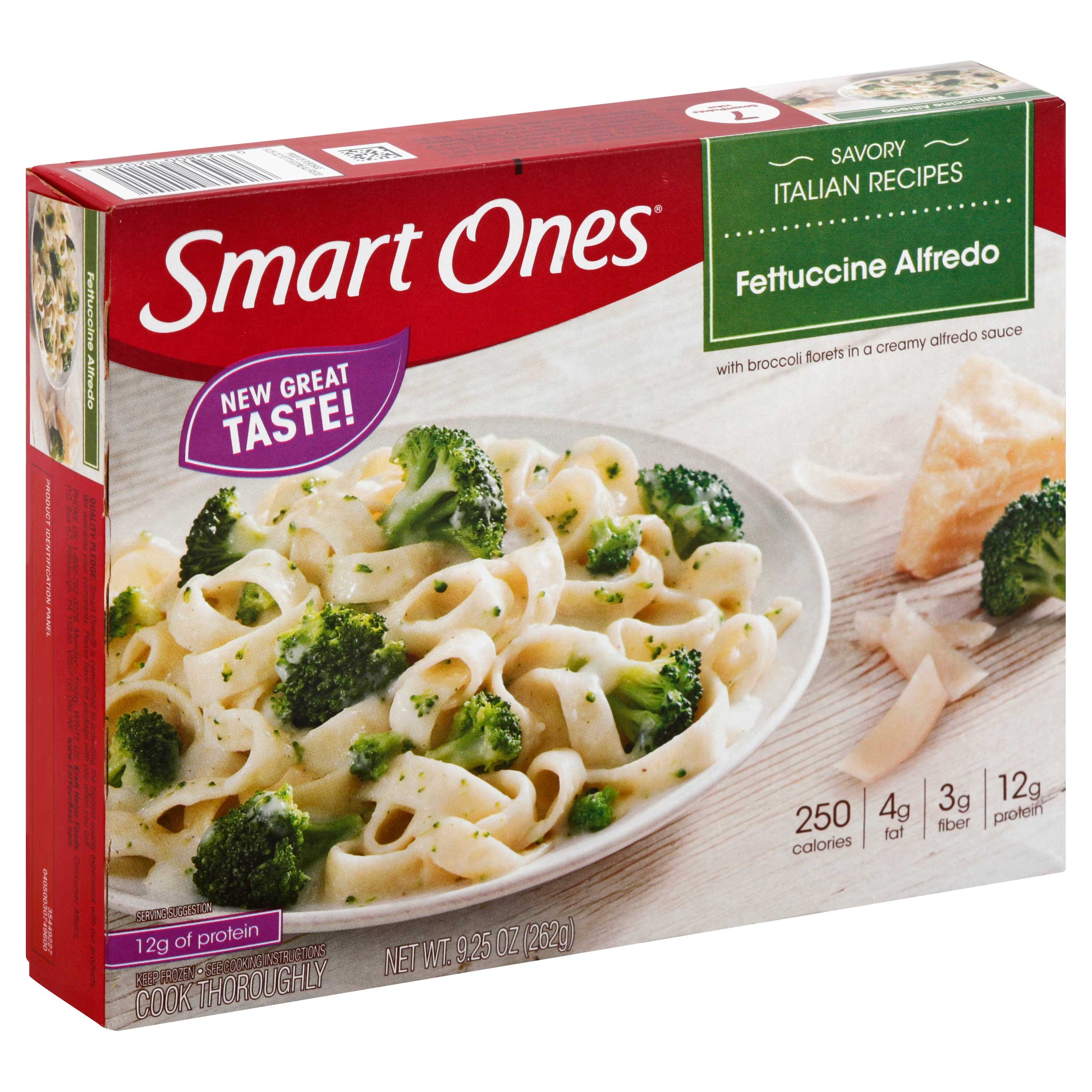 Heinz Smart Ones Entree Fettucini Alfredo, 9.25 Ounce -- 12 per case.