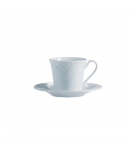 Arcoroc Horizon Extra Strong Porcelain Bouillon Saucer, 6 inch -- 24 per case.