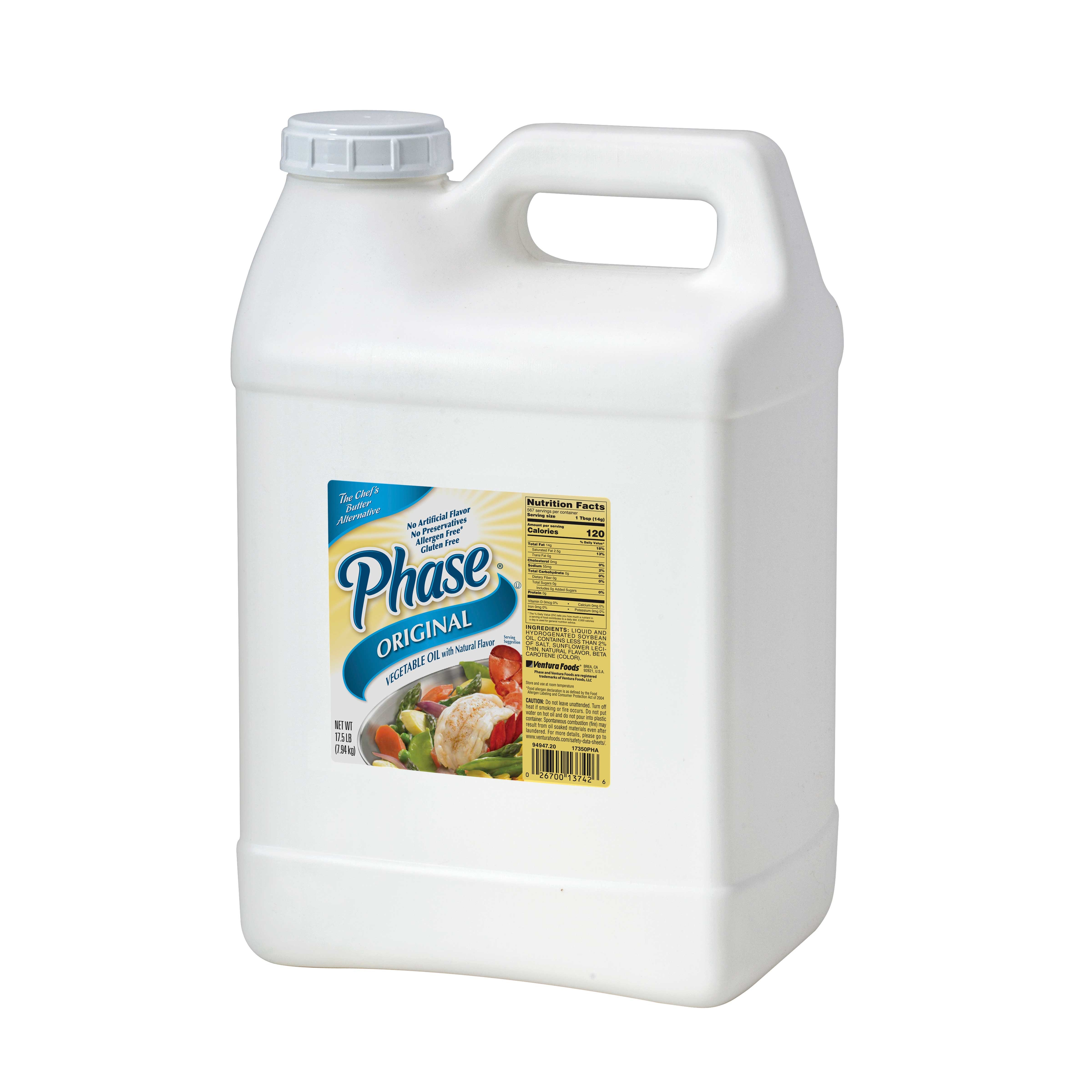 Phase Zero Trans Fat Liquid Butter Alternative, 17.5 Pound -- 2 per case