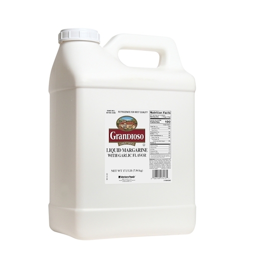 Grandioso Garlic Margarine Liquid - Twin Pack Jug, 17.5 Pound -- 2 per case