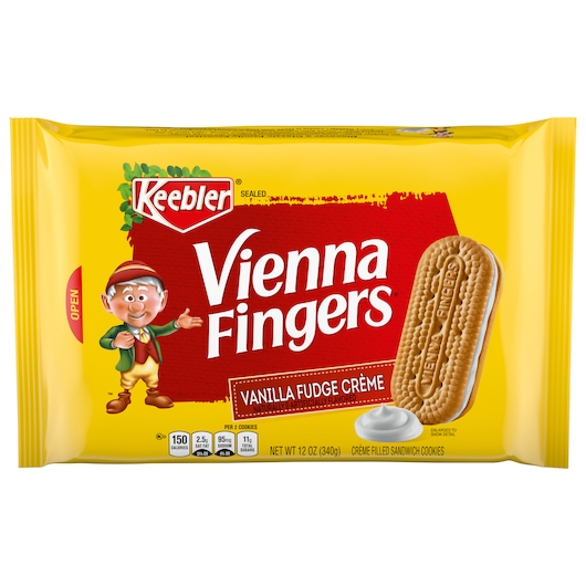 Keebler Vienna Fingers Sandwich Cookies, 12 Ounce -- 12 per case