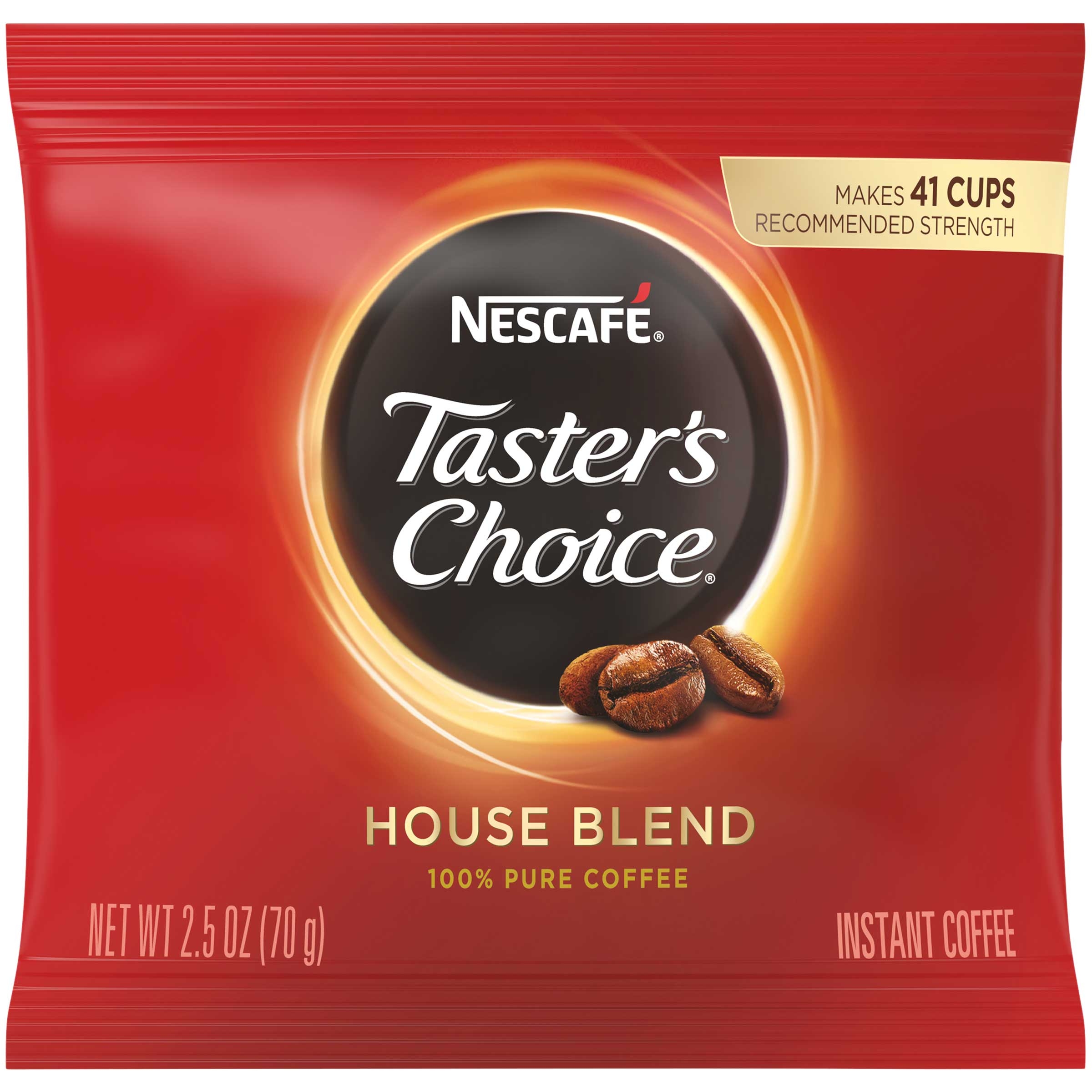 Tasters Choice Freezer Dried Coffee - 2.5 oz. pouch, 24 pouches per case