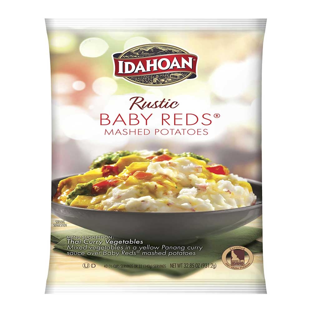 Idahoan Premium Baby Reds Mash Potatoes, 32.5 Ounce -- 8 per case.