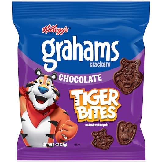 Kellogg's Tiger Bites Chocolate Graham Cracker, 1 Ounce -- 150 per case