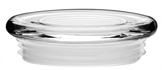 Libbey 70380 Large Flat Pressed Lid with Fitment -- 72 per case.