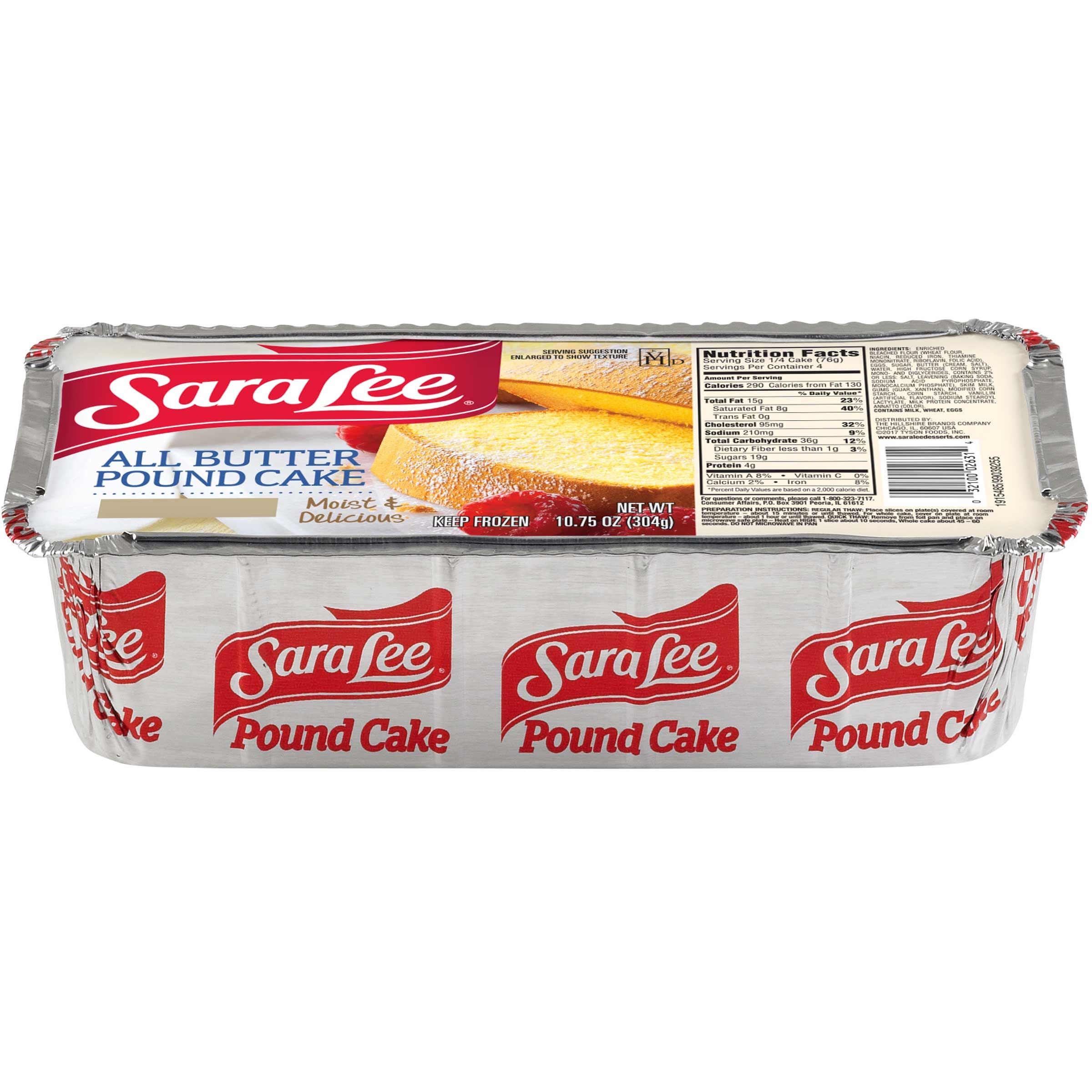 Sara Lee Pound Cake, 10.75 Ounce -- 12 per case.