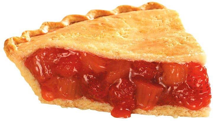 Chef Pierre Traditional 8 inch Unbaked Strawberry Rhubarb Fruit Pie, 27 Ounce -- 6 per case