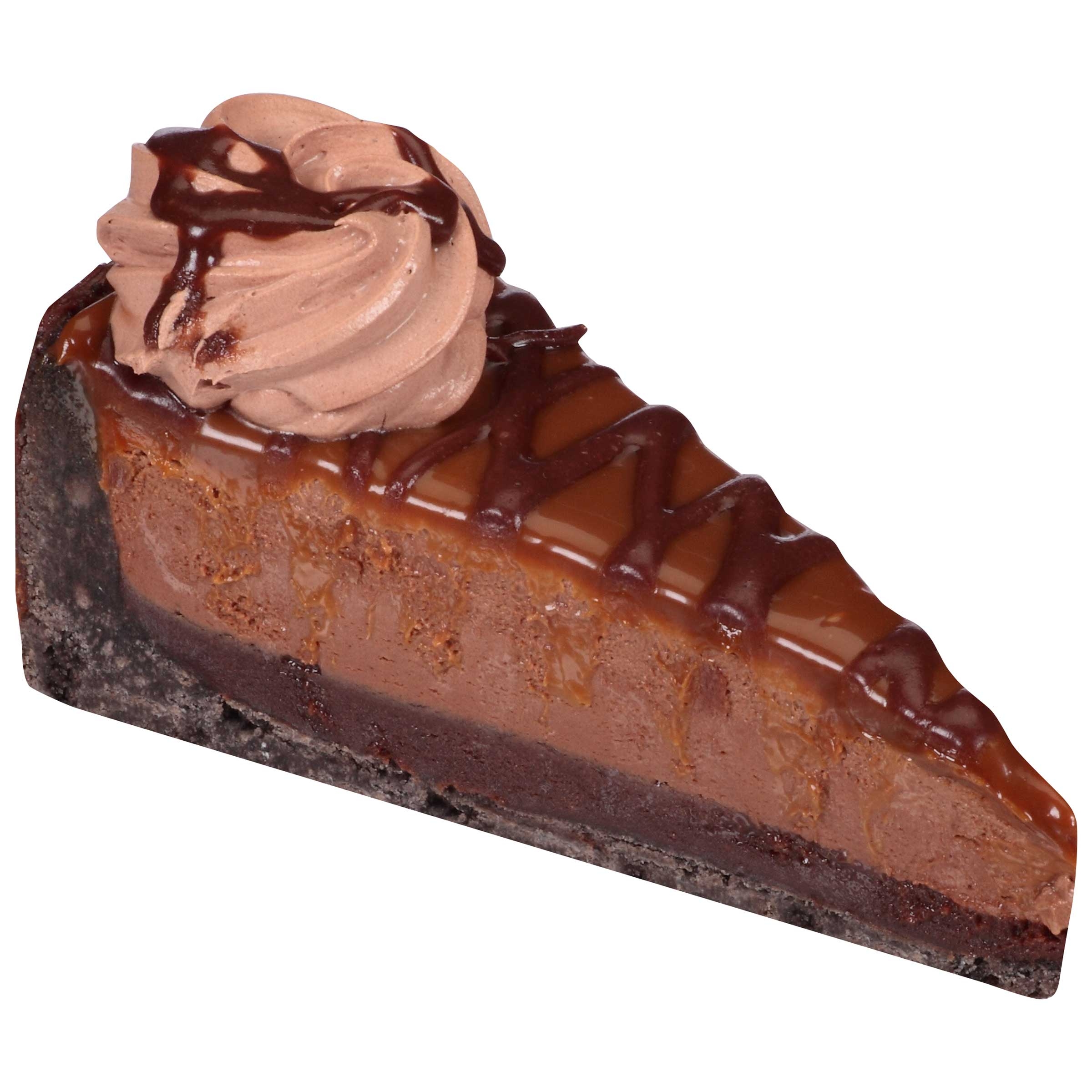 Sara Lee Bistro Collection Round Malted Chocolate Caramel Pie, 10 inch -- 2 per case.