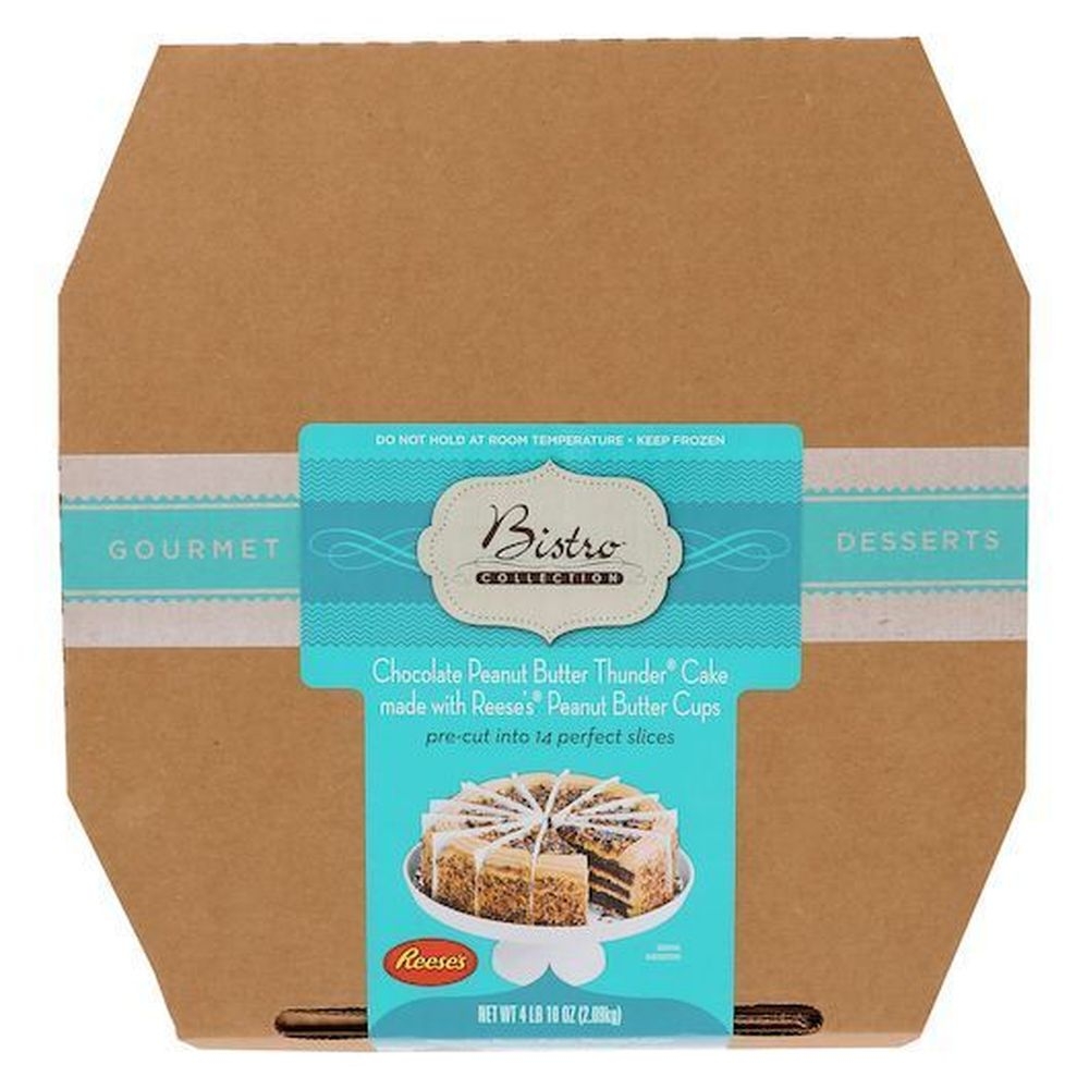 Bistro Collection 9 Inch Chocolate Peanut Butter Thunder Cake, 74 Ounce -- 2 per case