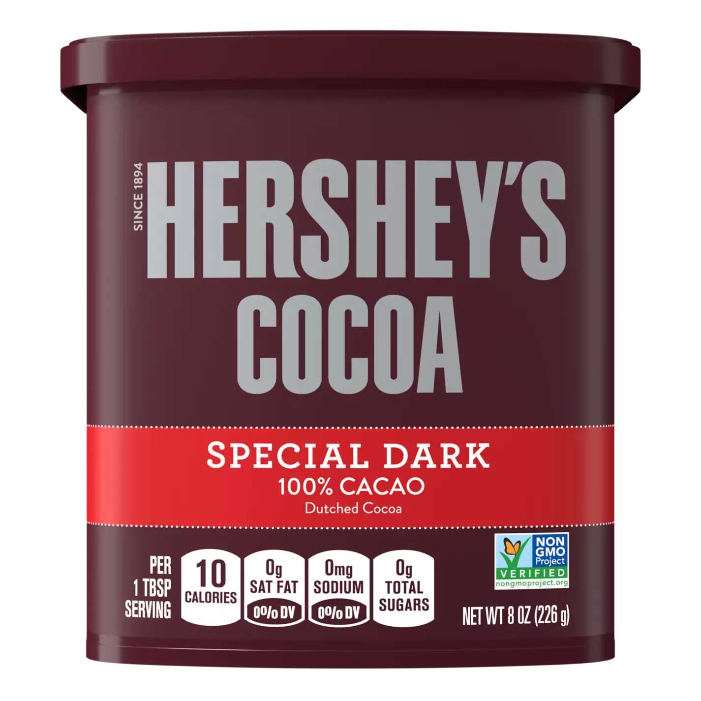 Hershey's Special Dark Cocoa Can, 8 Ounce -- 12 per case