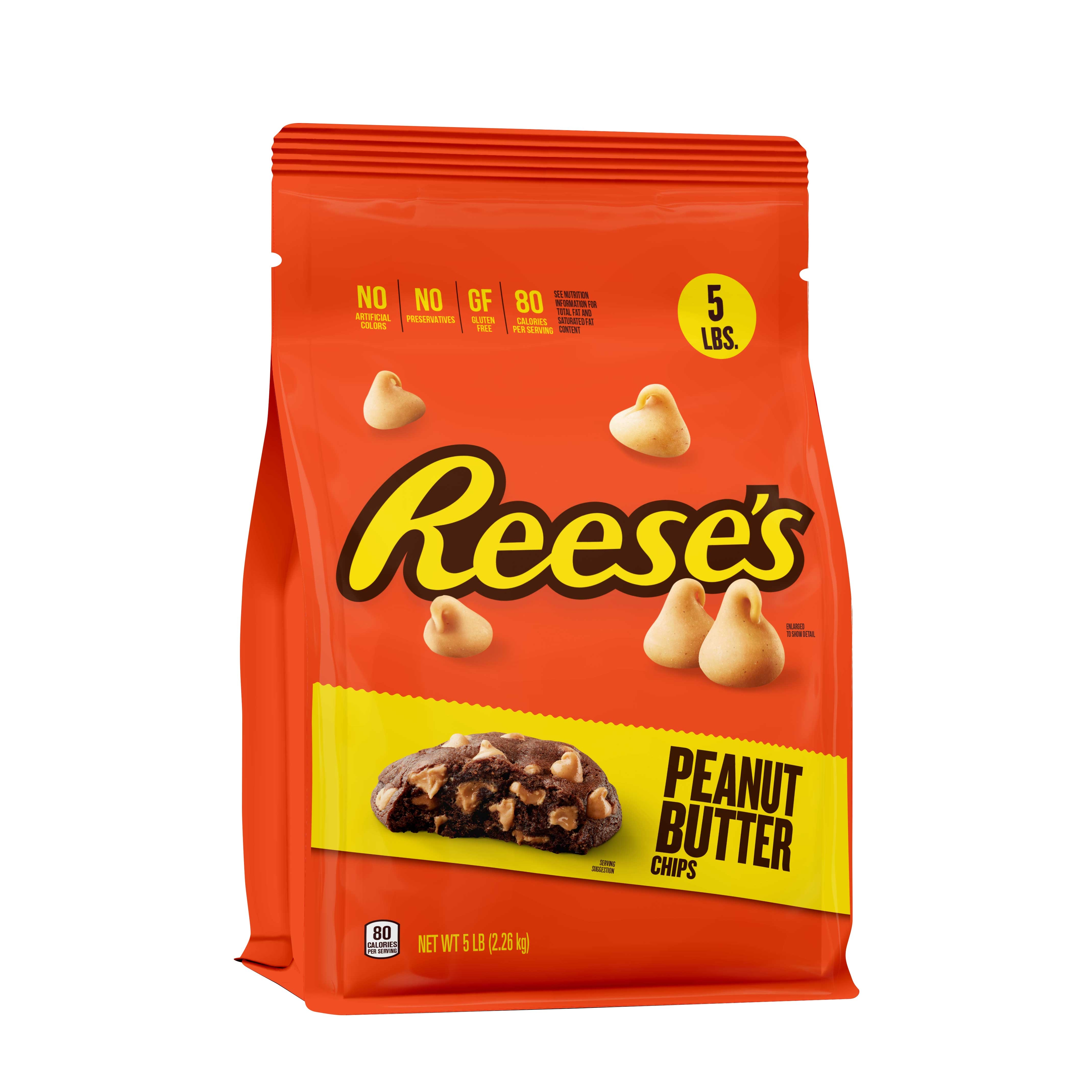 Reese's Peanut Butter Flavored Baking Chips, 5 Pound