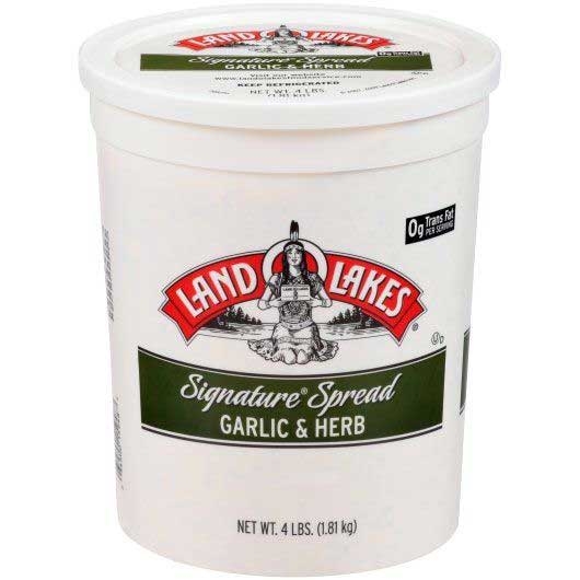Land O Lakes Signature Garlic and Herb Blend Spread, 4 Pound -- 4 per case