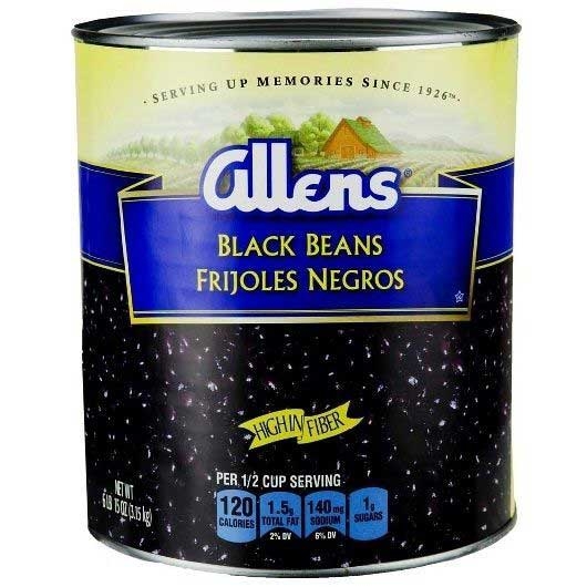 Allens Black Beans, 111 Ounce Can -- 6 per case