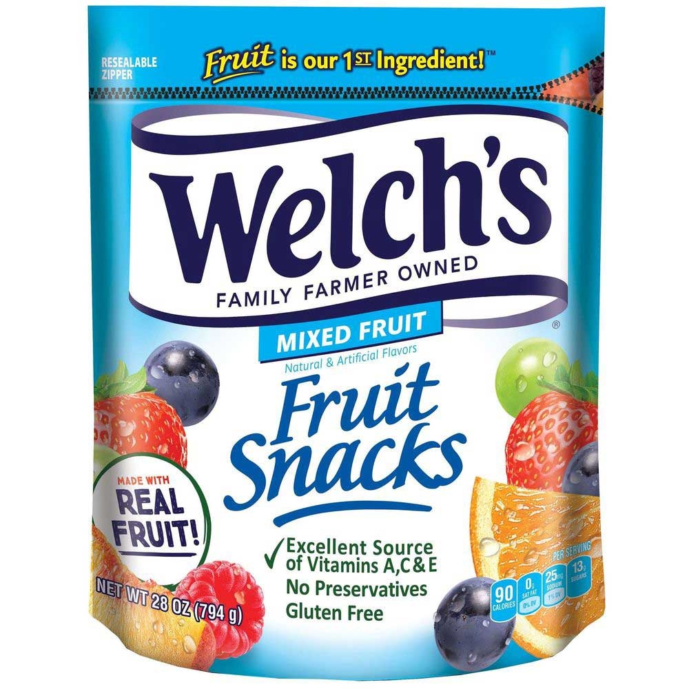 Welchs Mixed Fruit Snacks, 28 Ounce -- 6 per case.