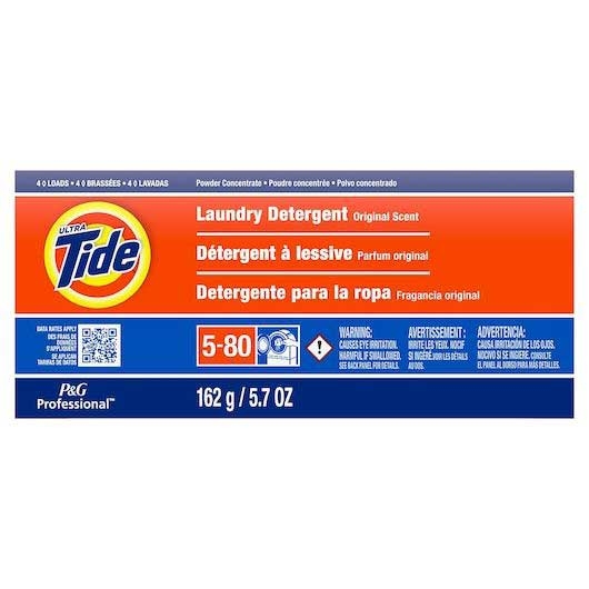 Tide 4 Load Laundry Detergent Concentrate Powder, 5.7 Ounce -- 14 per case