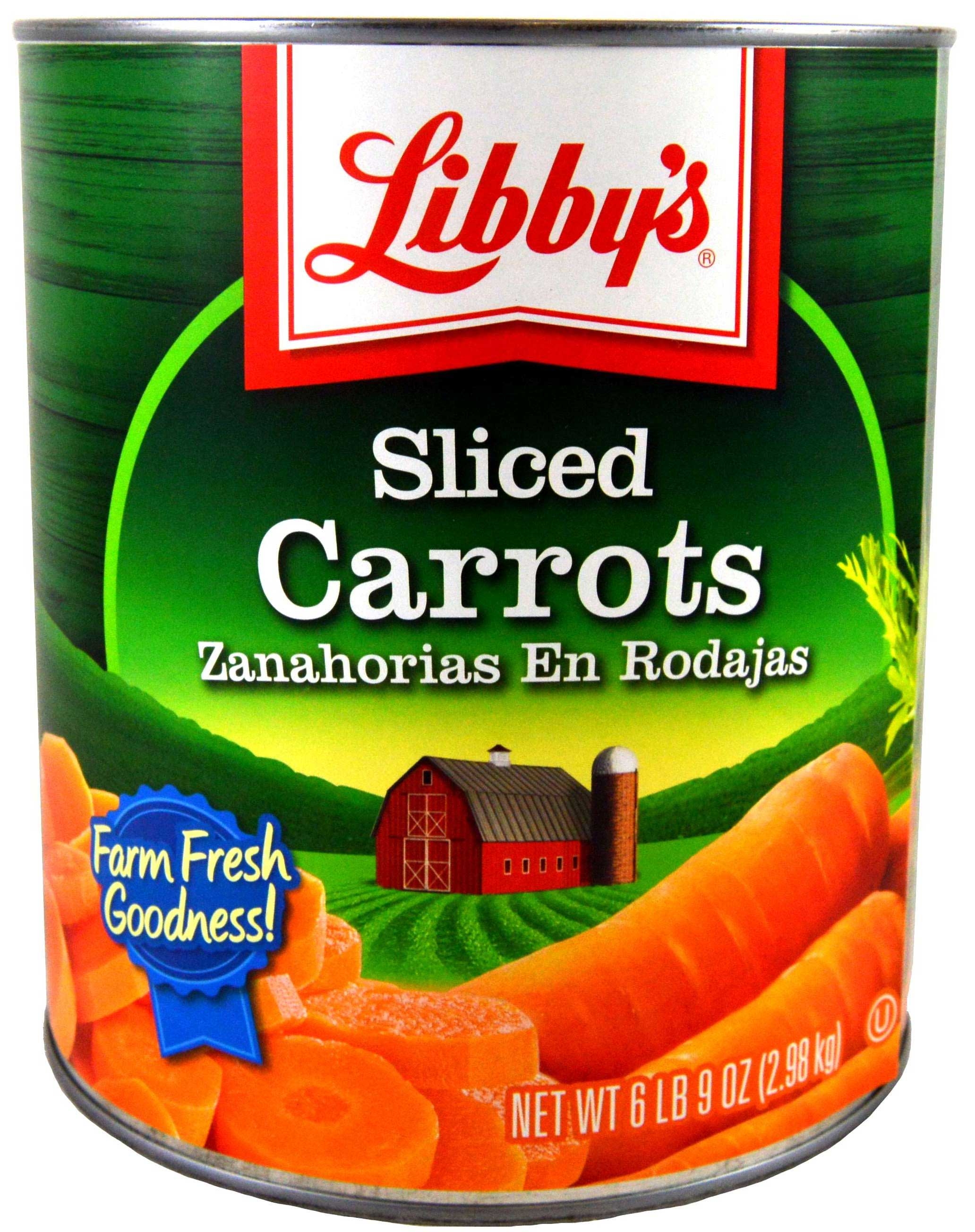 Libby Low Sodium Medium Sliced Carrots, 105 Ounce -- 6 per case