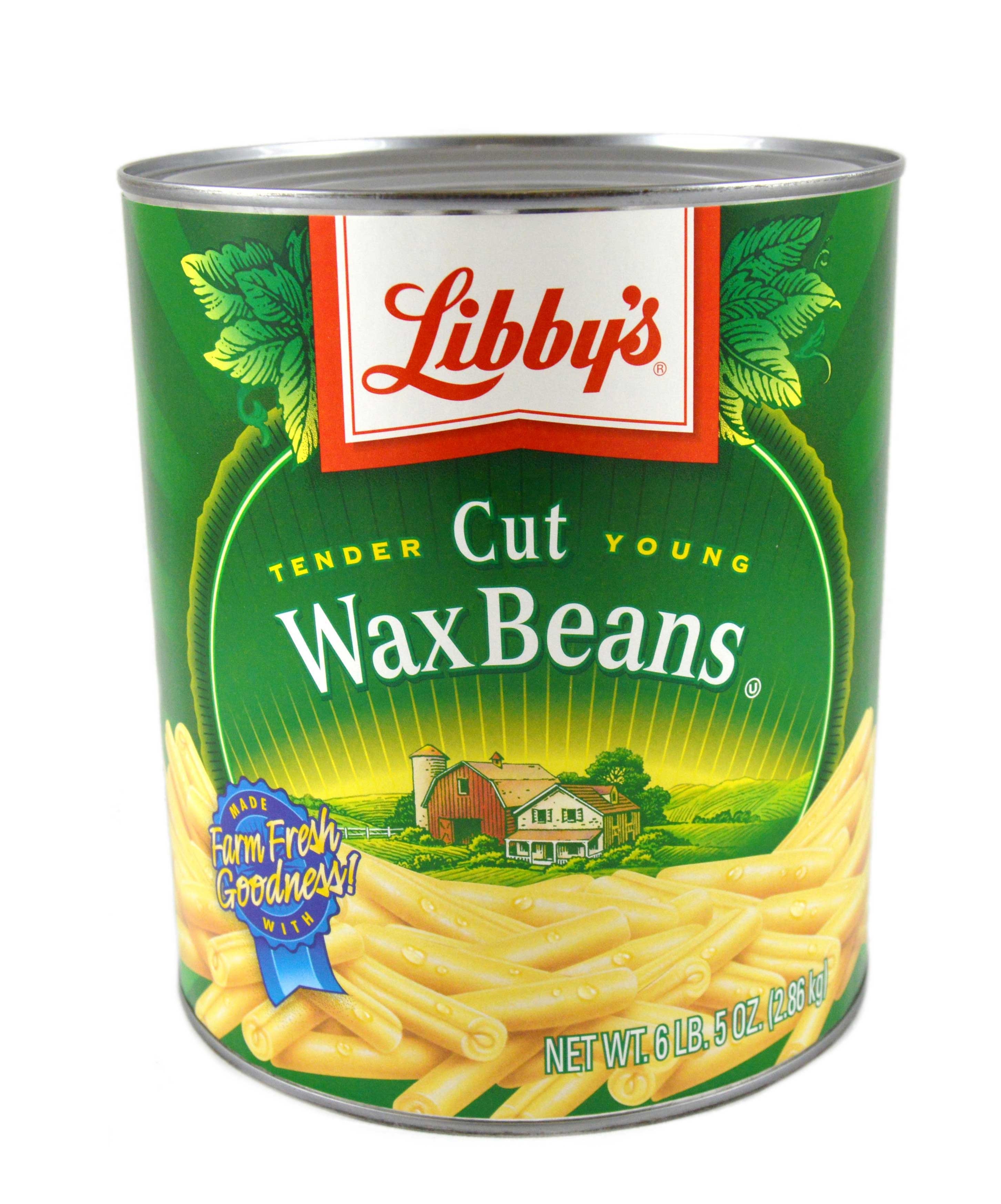 Libbys Fancy Cut Wax Beans, 101 Ounce -- 6 per case