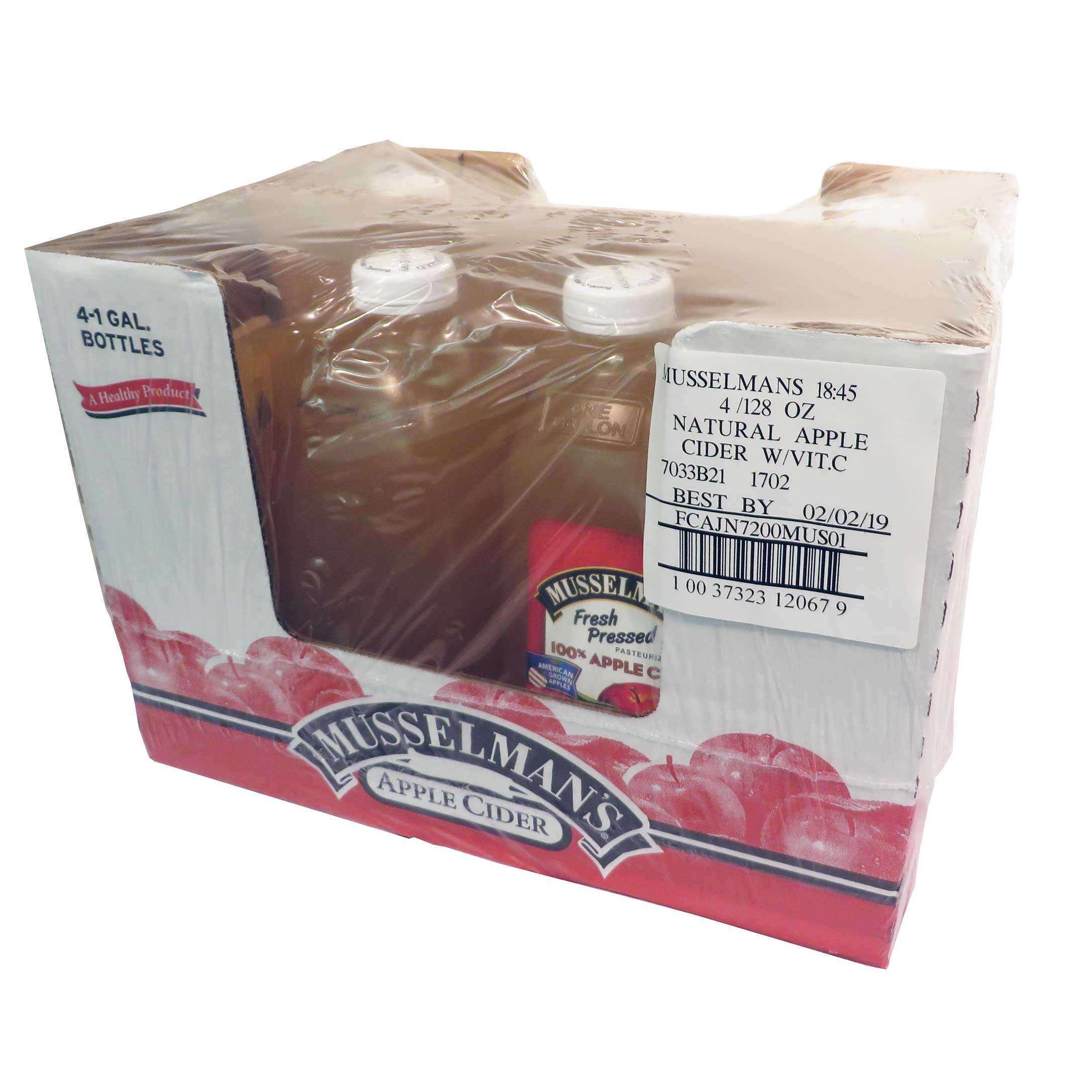 Knouse Foods Musselmans Apple Cider Juice, 128 Ounce -- 4 per case.