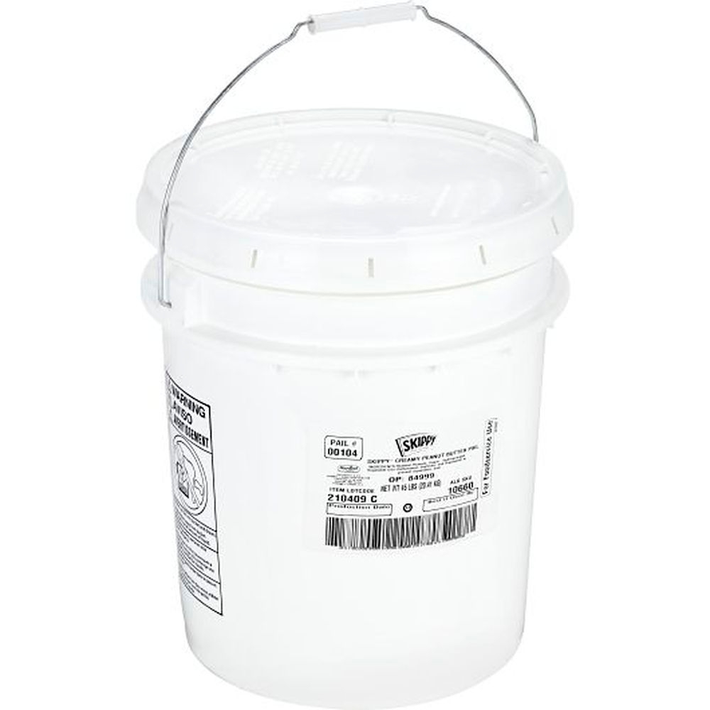 Skippy Creamy Peanut Butter, 45 Pound Pail