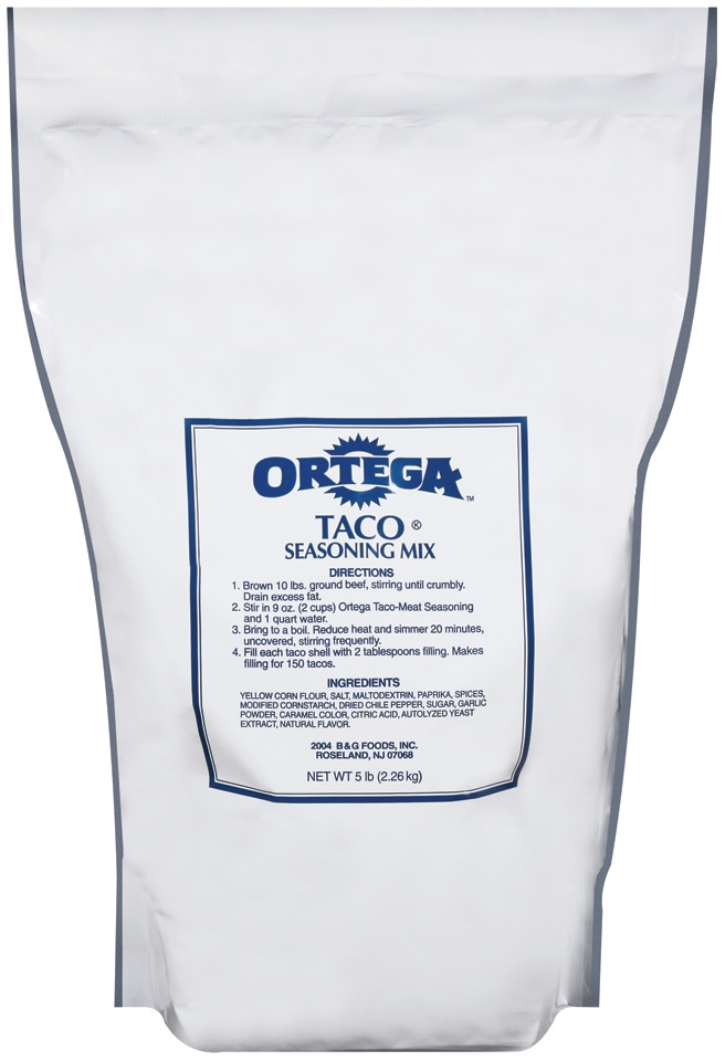 Ortega Taco Meat Seasoning Mix, 5 pound -- 1 per case