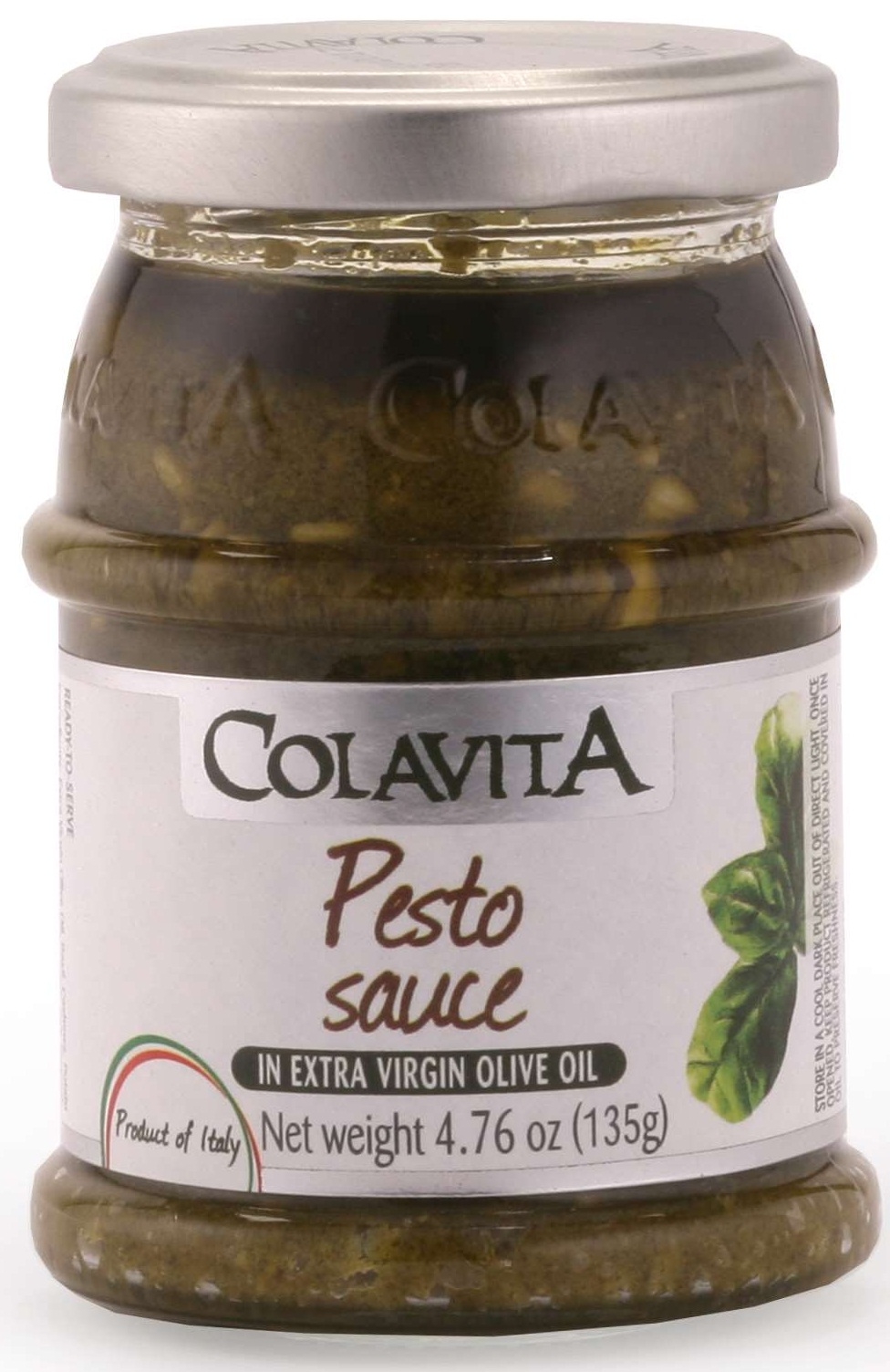 Colavita Pesto Sauce in Extra Virgin Olive Oil, 4.76 Ounce Jar -- 6 per case