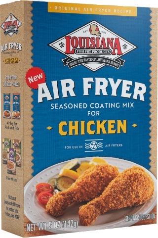 Louisiana Fish Fry Air Fryer Chicken Seasoned Coating Mix, 5 Ounce -- 6 per case